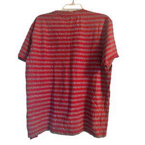 GUC Guess Originals Vintage Style Stripe T Shirt Red/Gray Unisex Size Medium